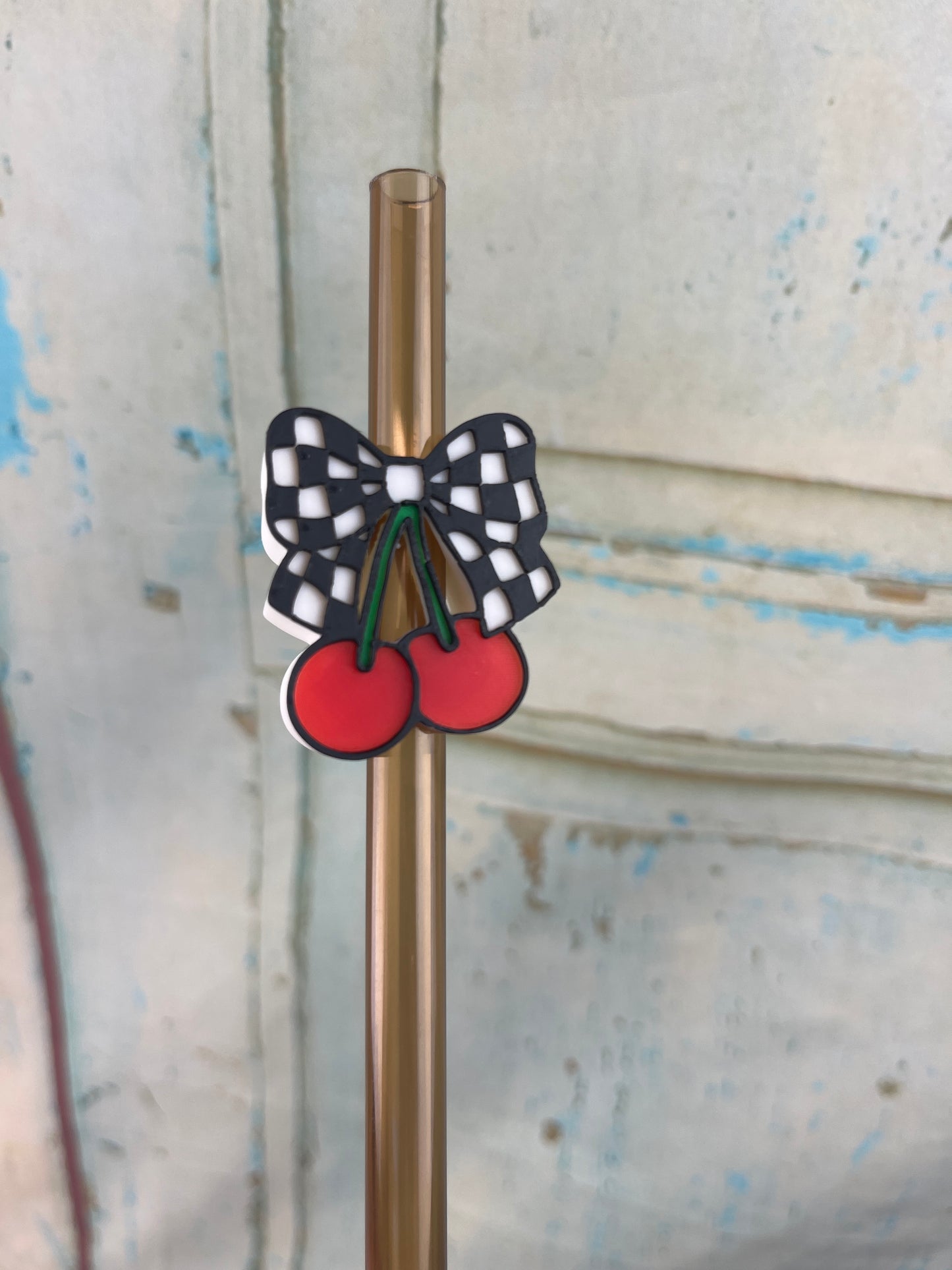 Cherry 🍒 3D Printed Straw Topper (10 mm)