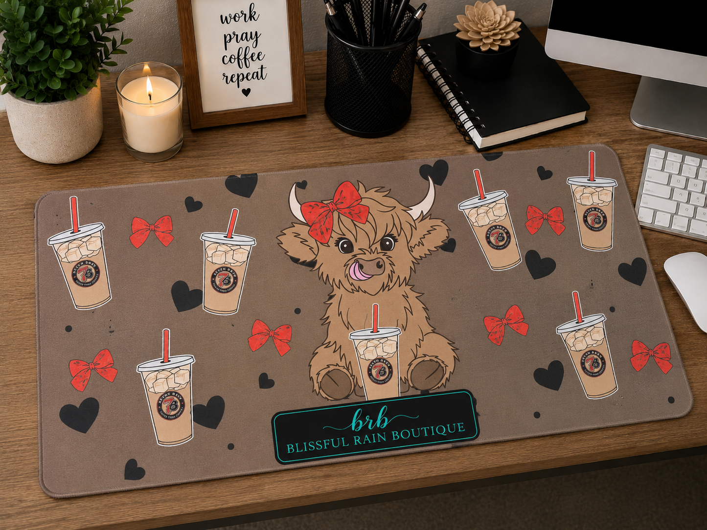 Highland 7B coffee desk mat