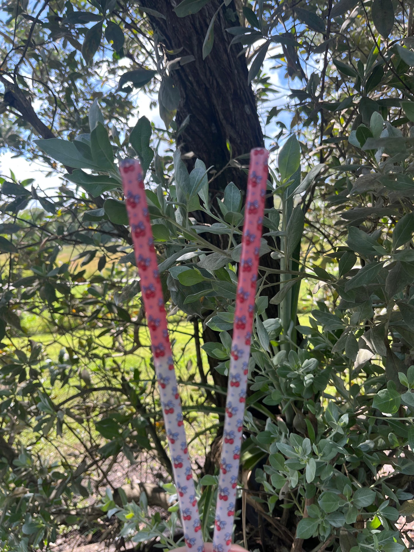 40oz Color Change Cherry & Bows Straw