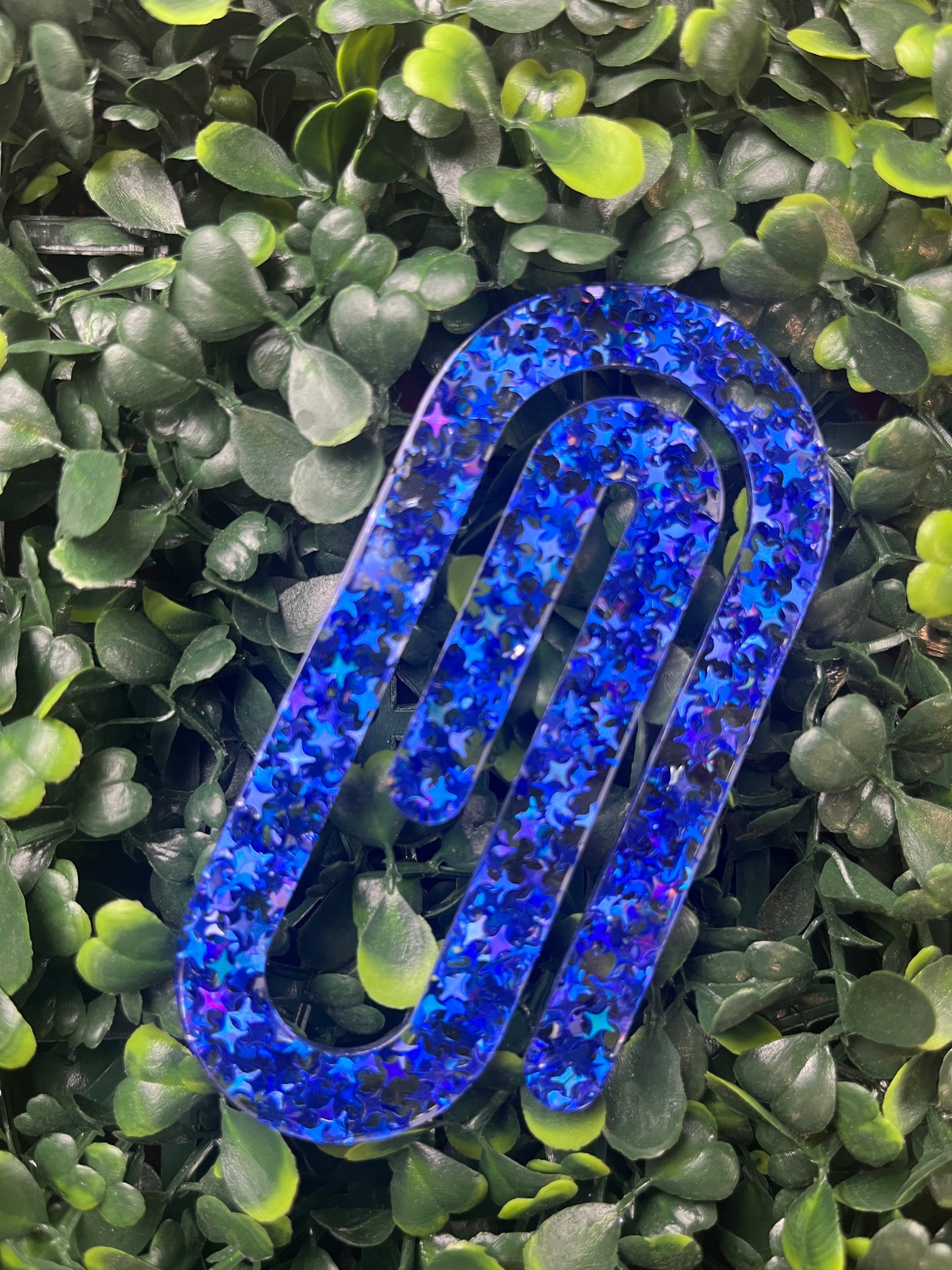 Blue Stars Bookmark/Jumbo Paperclip
