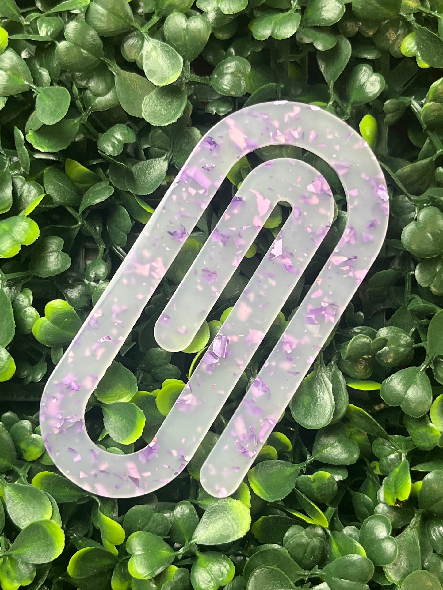 Purple Flakes Bookmark/Jumbo Paperclip