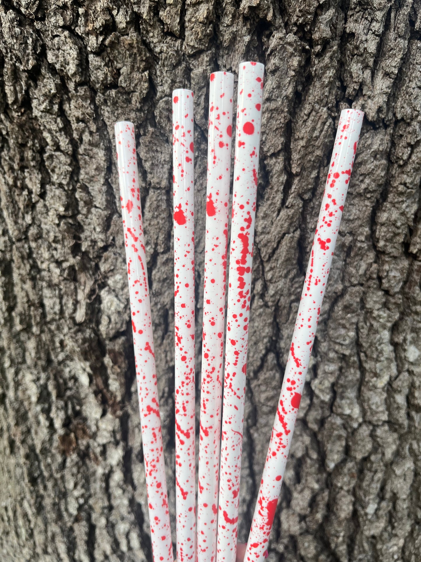 40oz Blood Splatter🩸 Print Straw