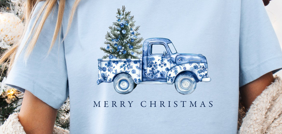 Merry Christmas Vintage Truck T-shirt