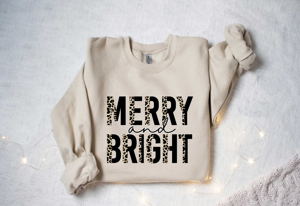 Merry & Bright Crew Sweatshirt