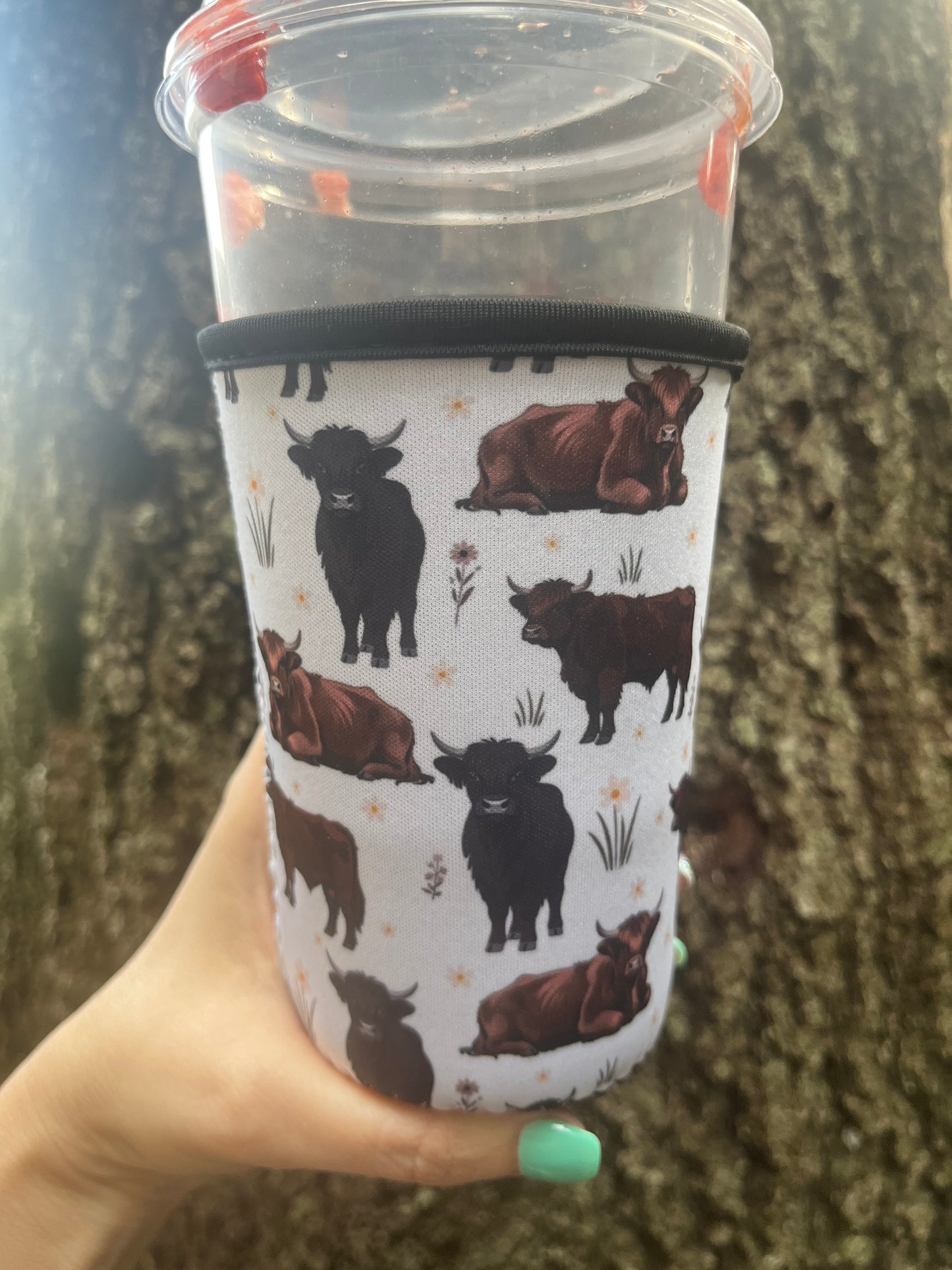 Cow Lovers Iced Coffee Sleeve