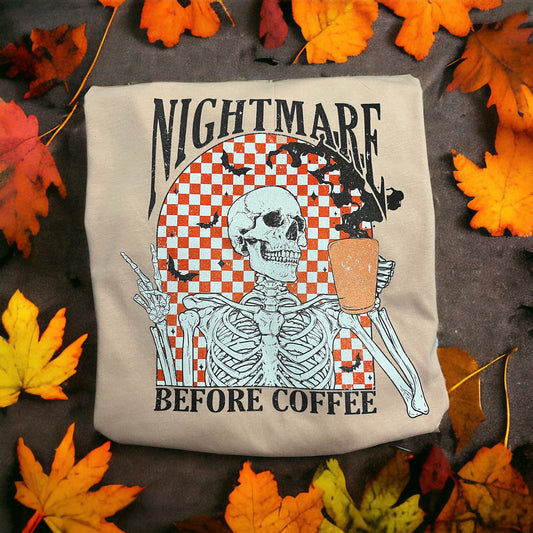 Nightmare Before Coffee Tee