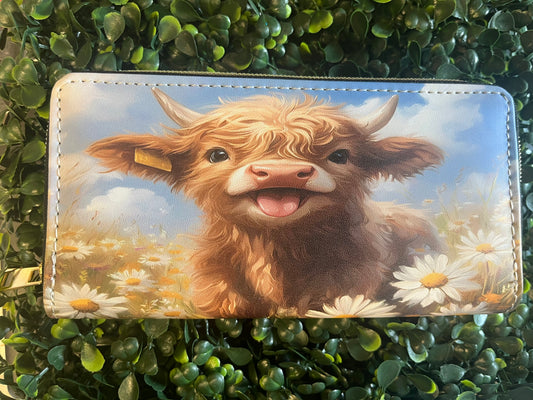 Highland Cow Wallet Full Size
