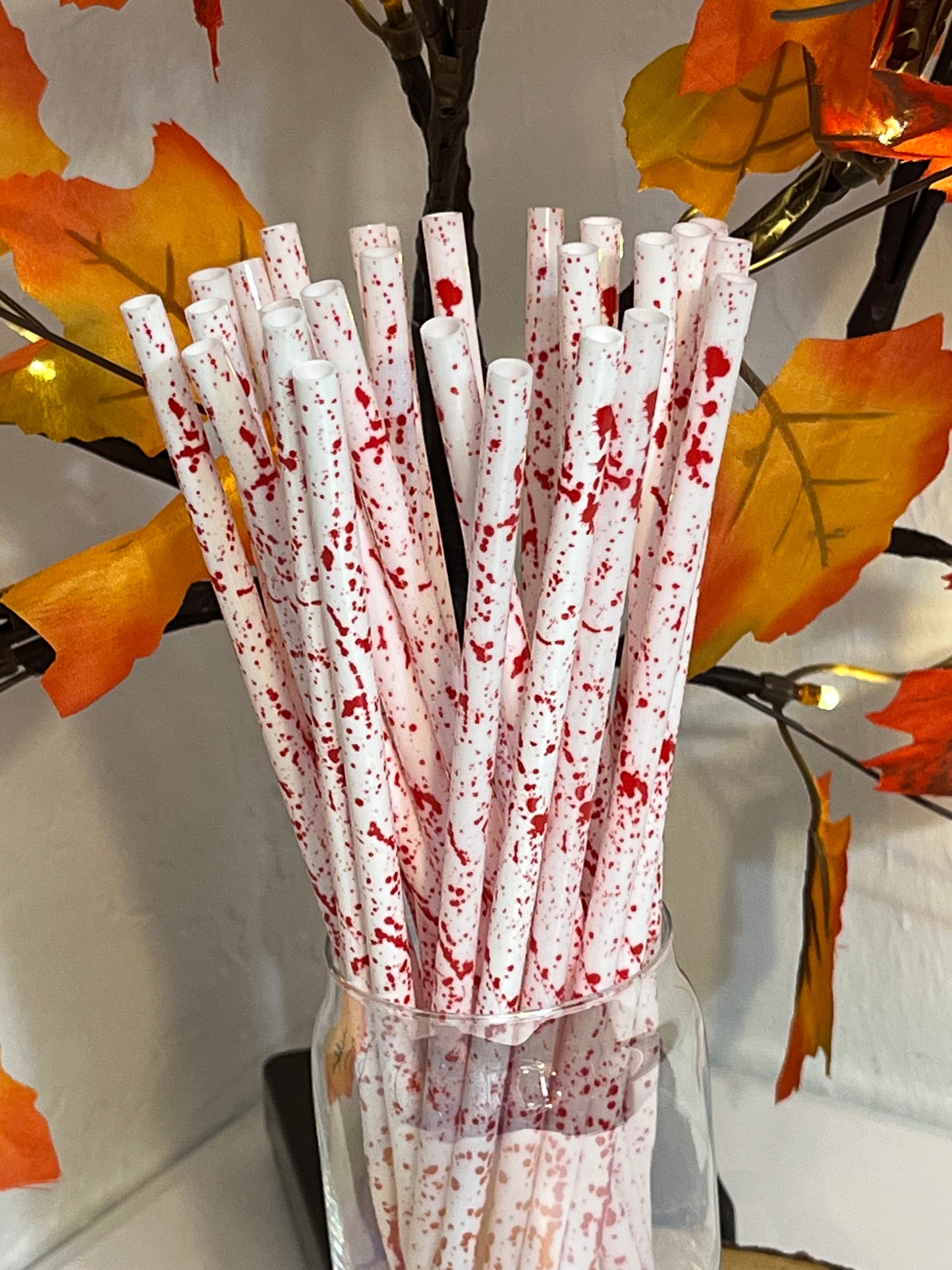 Blood 🩸 Splattered Straws