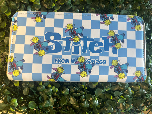 Blue Alien full size wallet