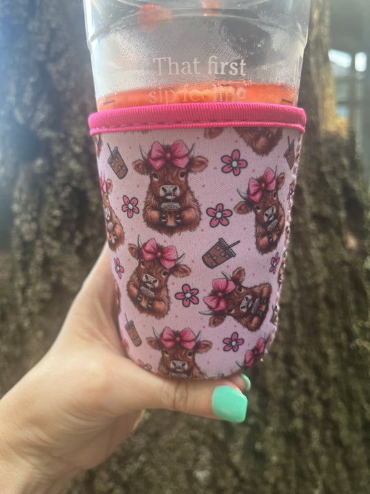 Highland Coffee Cow Iced Coffee Sleeve