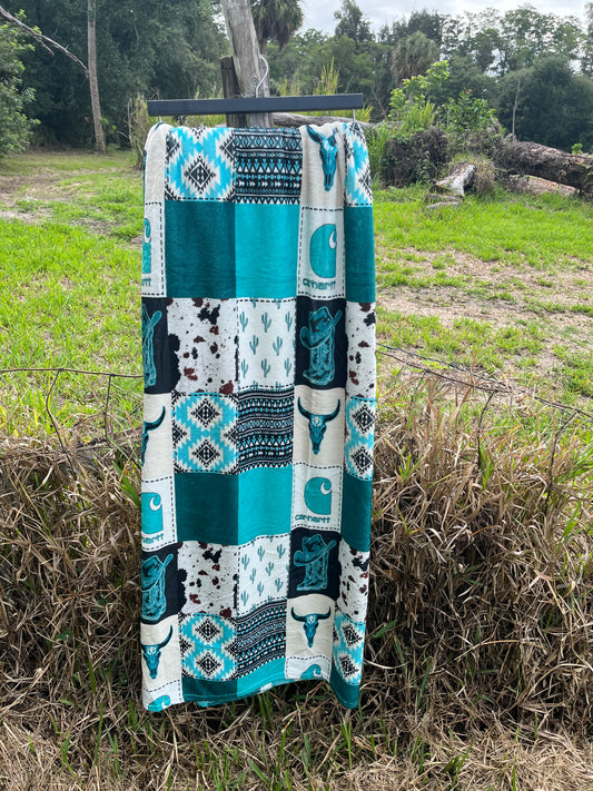 Western Turquoise Blanket