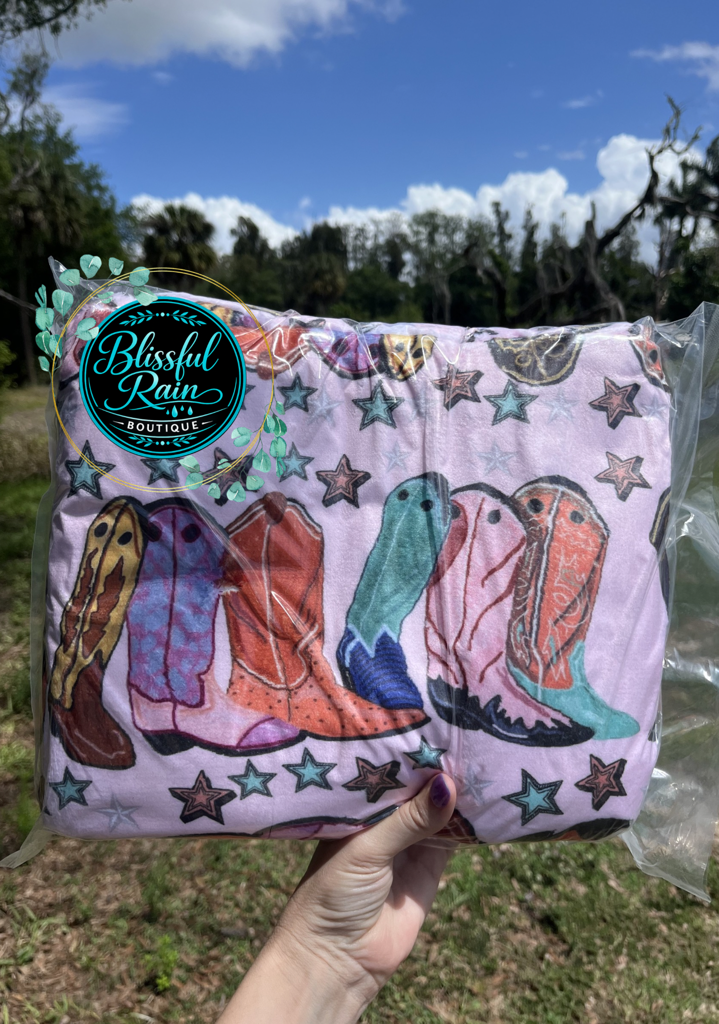 Boots & Stars Western Blanket