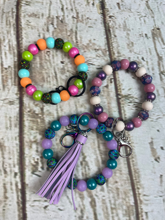 Beaded Wristlet Keychain