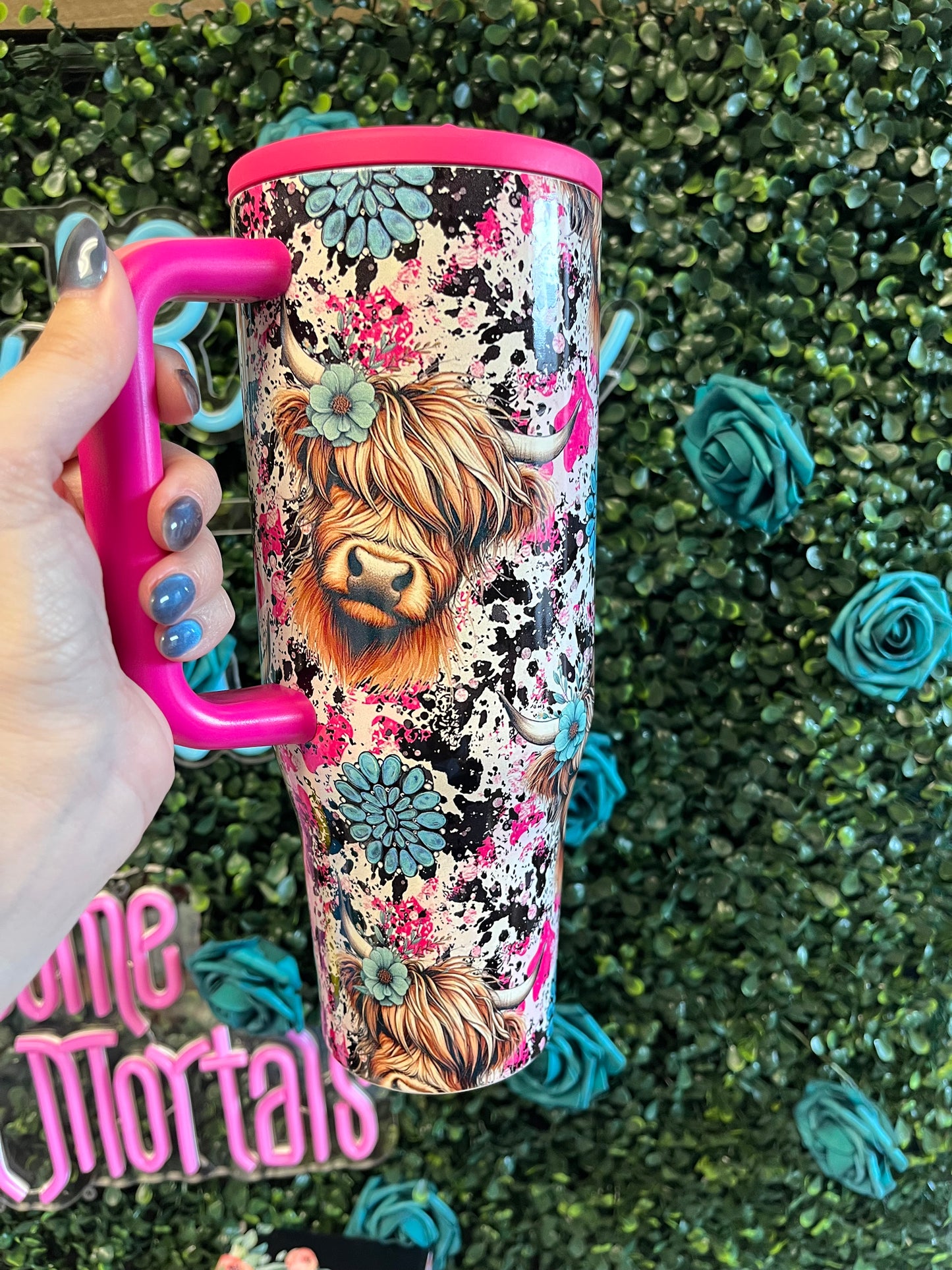 40oz Highland Cow Tumbler
