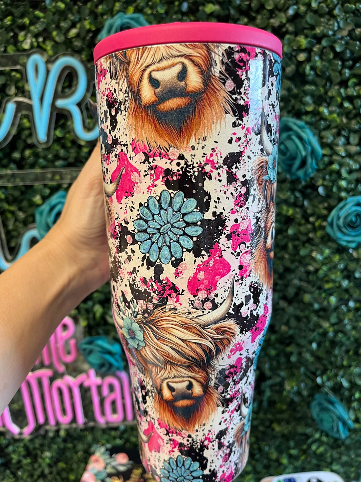 40oz Highland Cow Tumbler