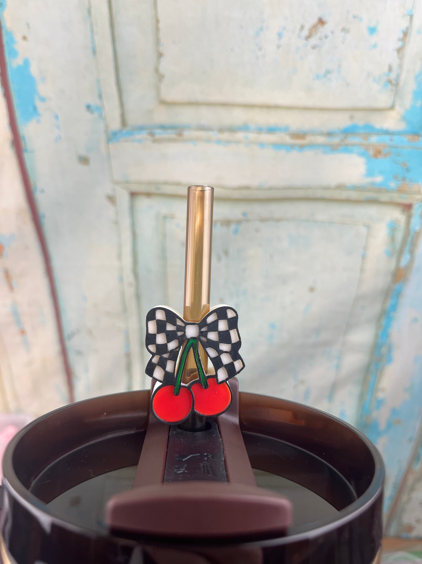 Cherry 🍒 3D Printed Straw Topper (10 mm)