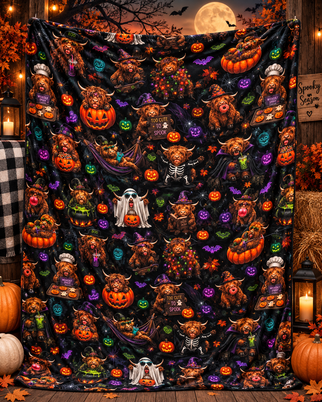 Moo I Mean Boo Blanket