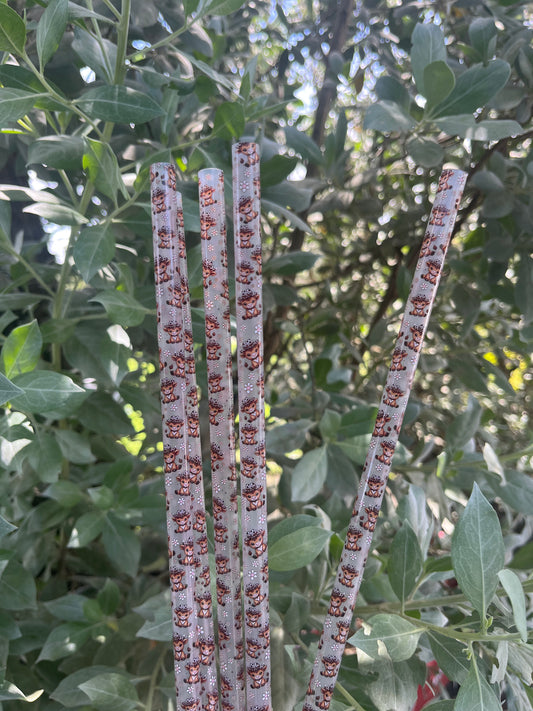 40oz Highland Cow Print Straw