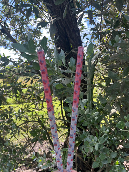 40oz Color Change Cherry & Bows Straw