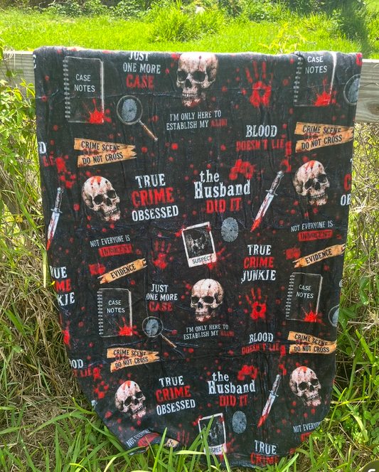 True Crime Double Sided Blanket