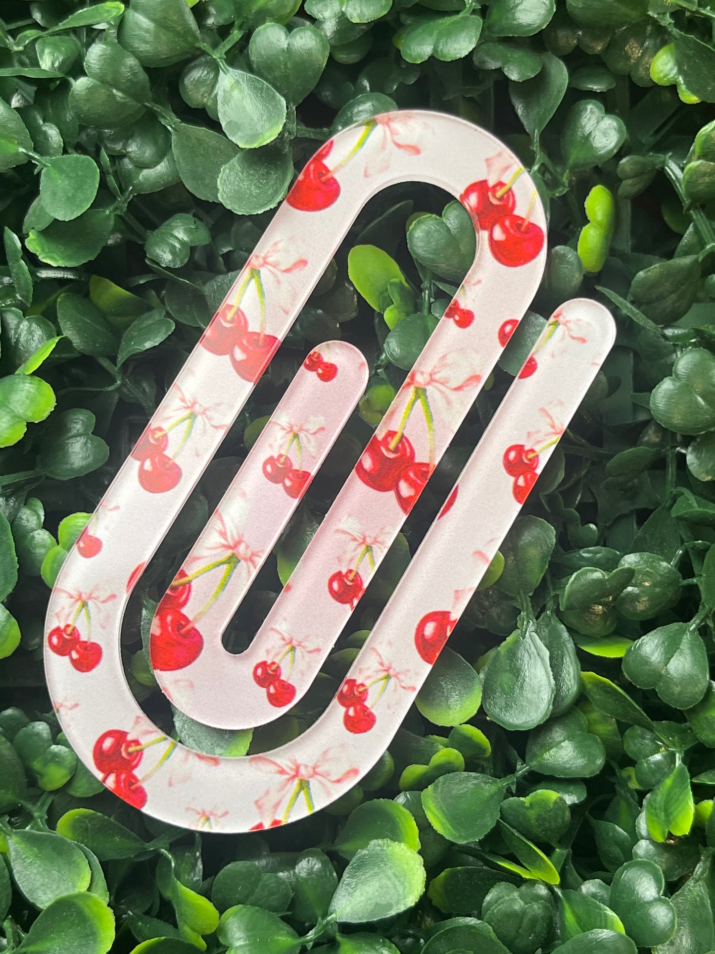 Cherries & Bows Bookmark/Jumbo Paperclip