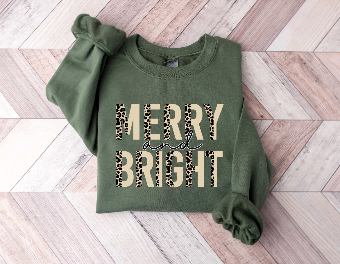 Merry & Bright Crew Sweatshirt