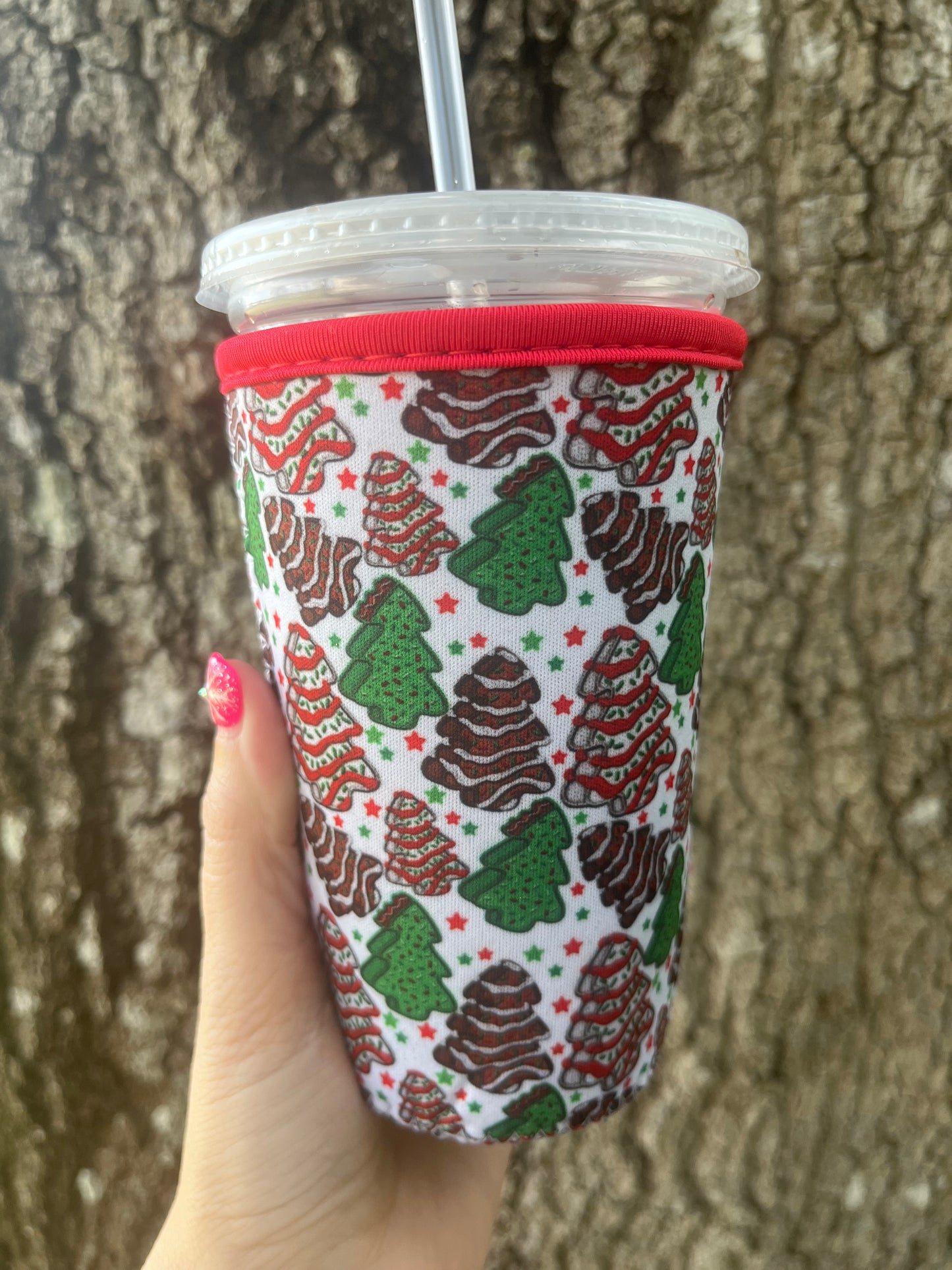 Iced coffee cup sleeve koozie