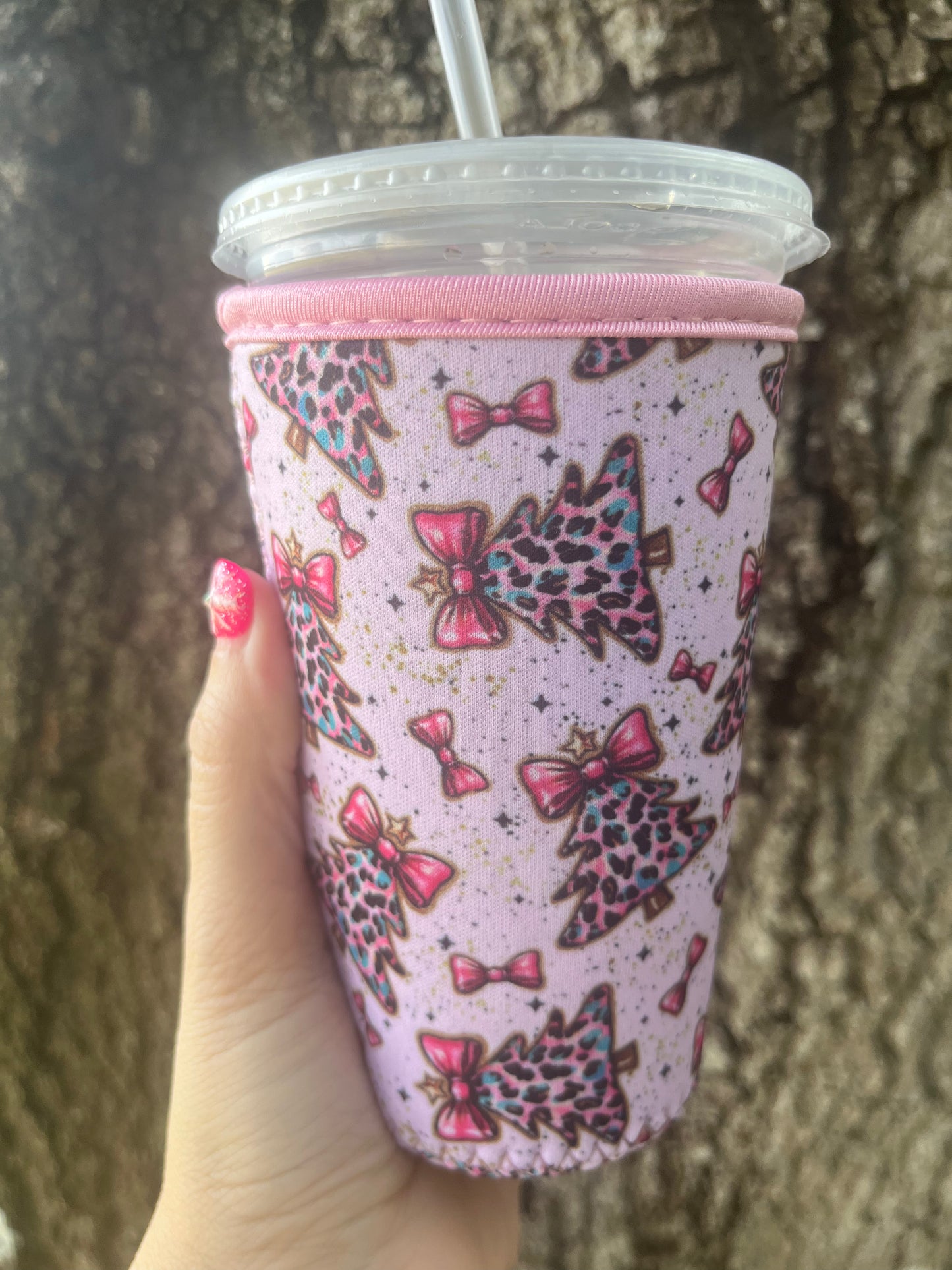 Iced coffee cup sleeve koozie