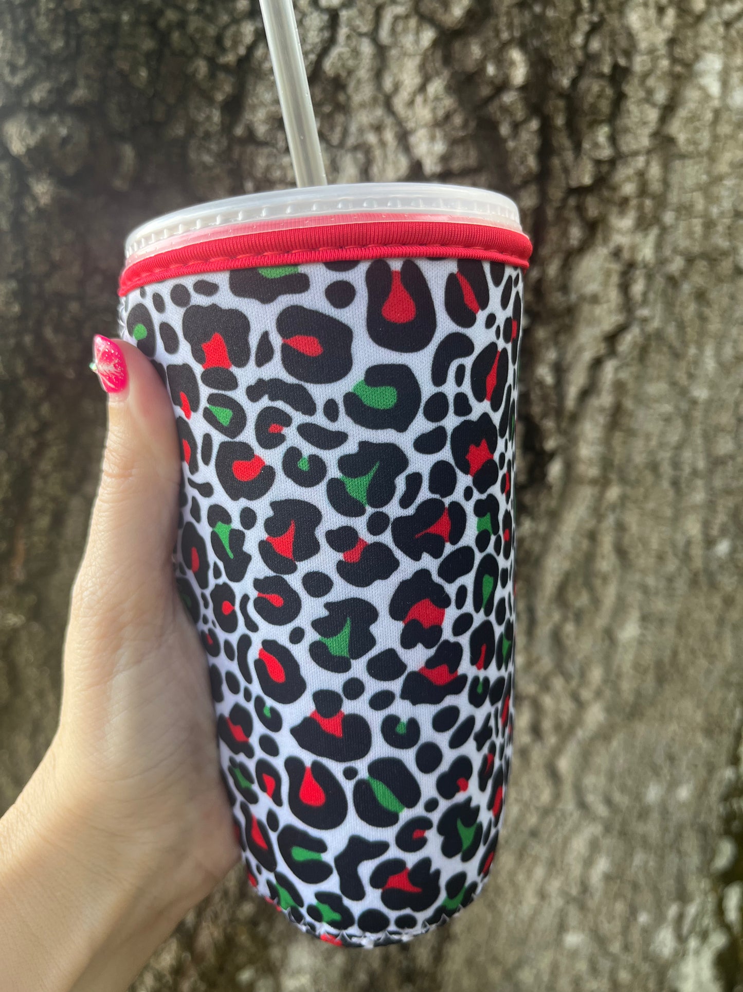 Iced coffee cup sleeve koozie