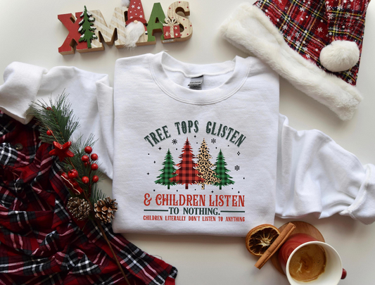 Tree Tops Glisten Crew Sweatshirt