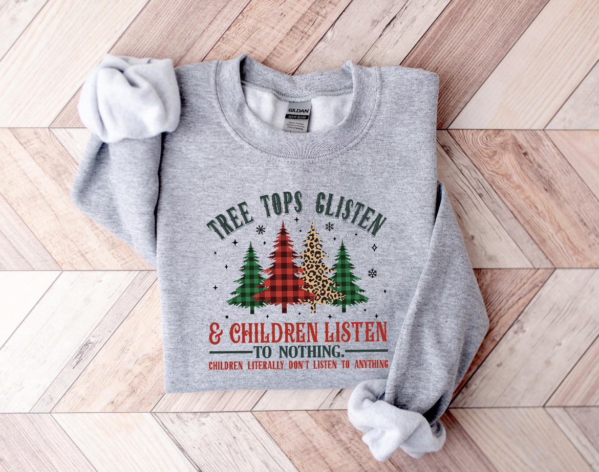 Tree Tops Glisten Crew Sweatshirt