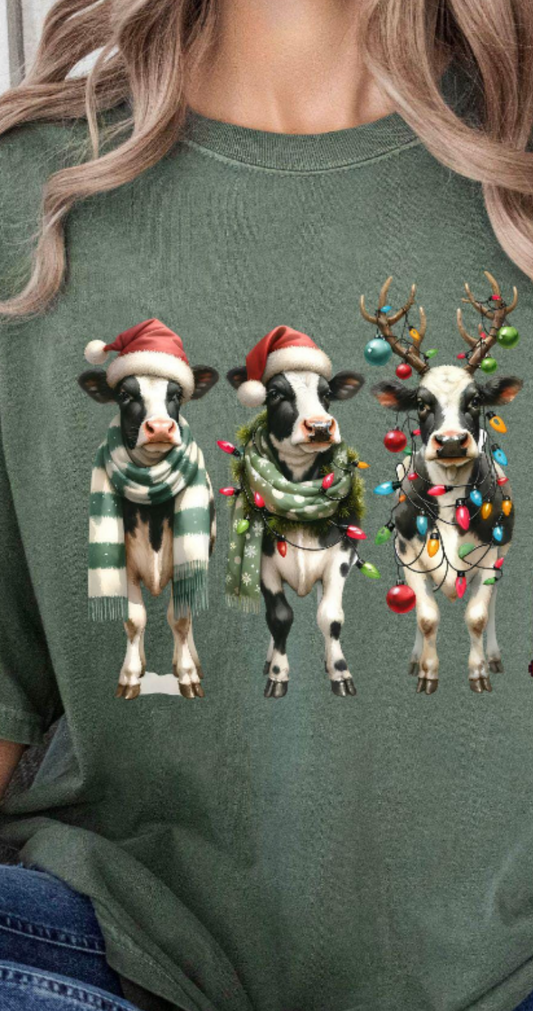 Christmas Cows T-shirt