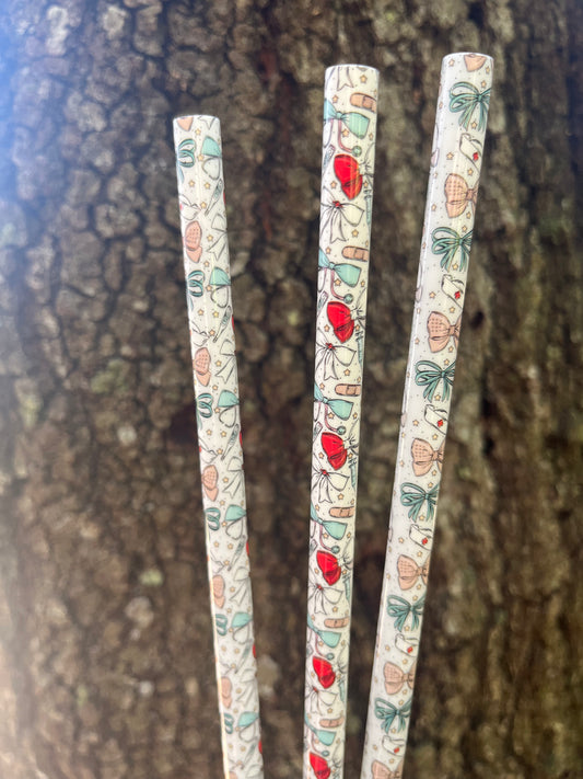 40oz Nurse Print Straw