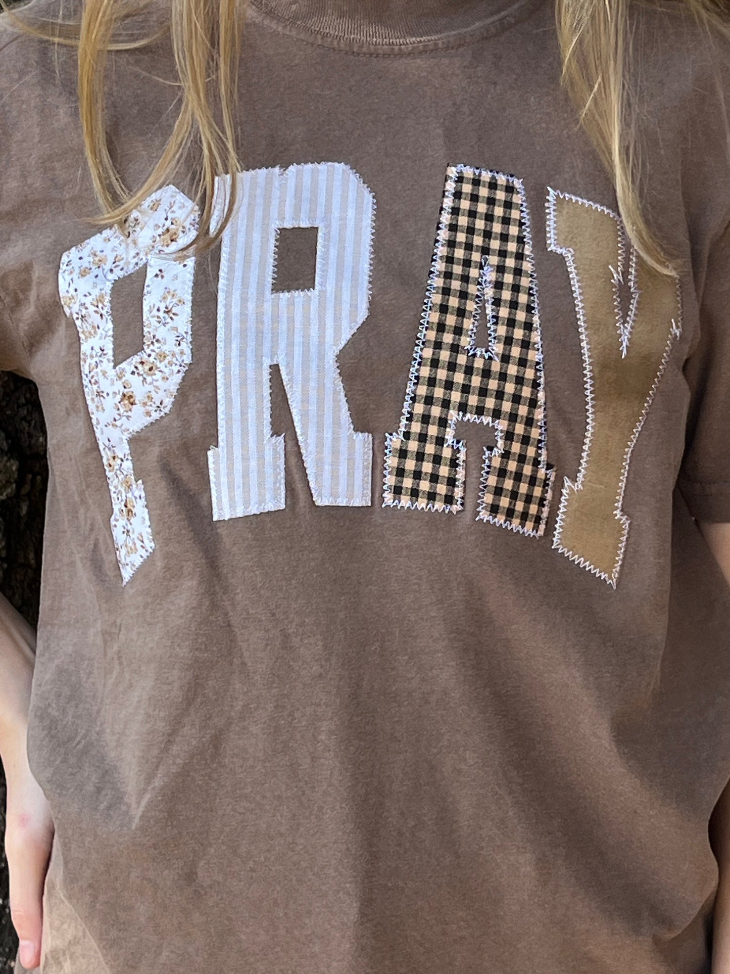 Pray Embroidered T-Shirt