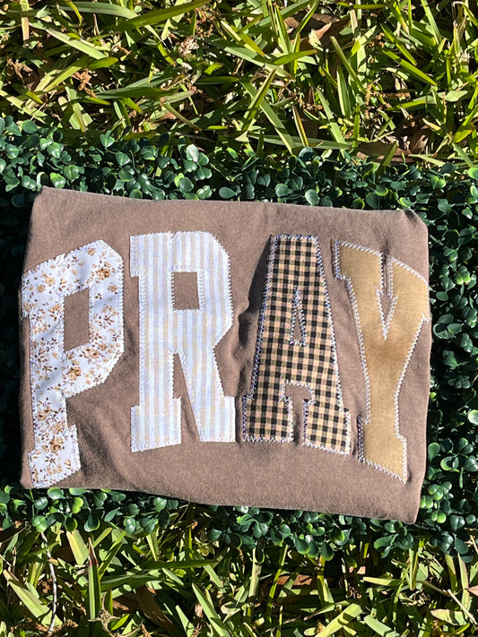 Pray Embroidered T-Shirt