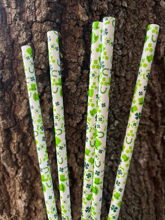40oz Lucky 🍀 Print Straw