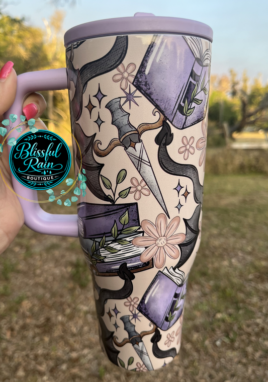 40oz Books & Dragons Tumbler