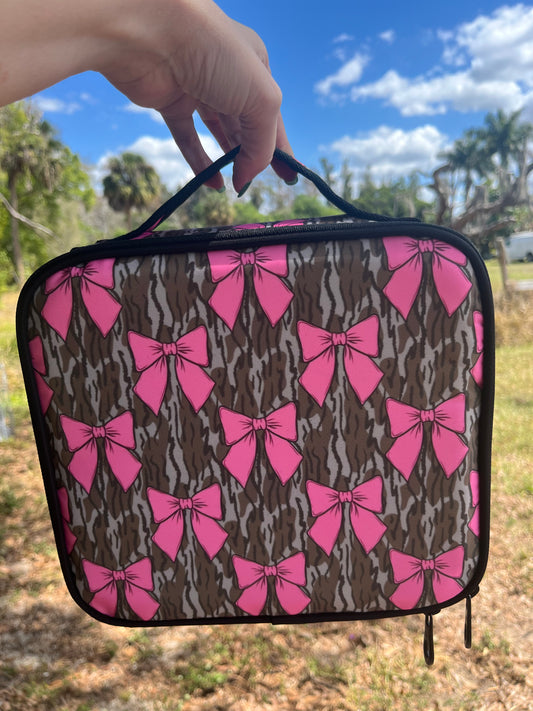 Camo & Bows Makeup Case