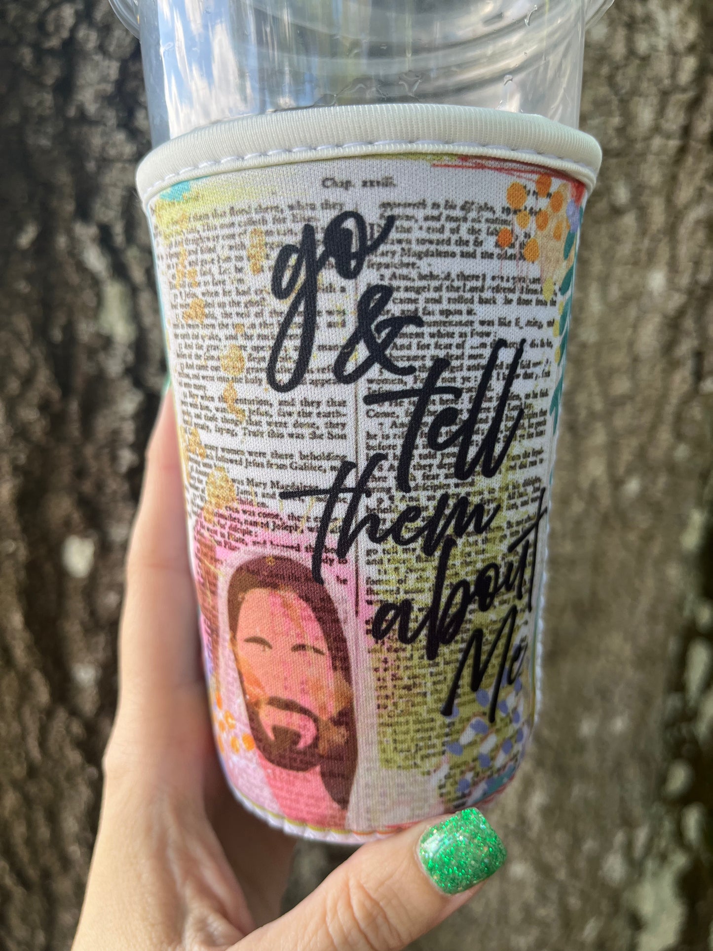 Iced coffee cup sleeve koozie