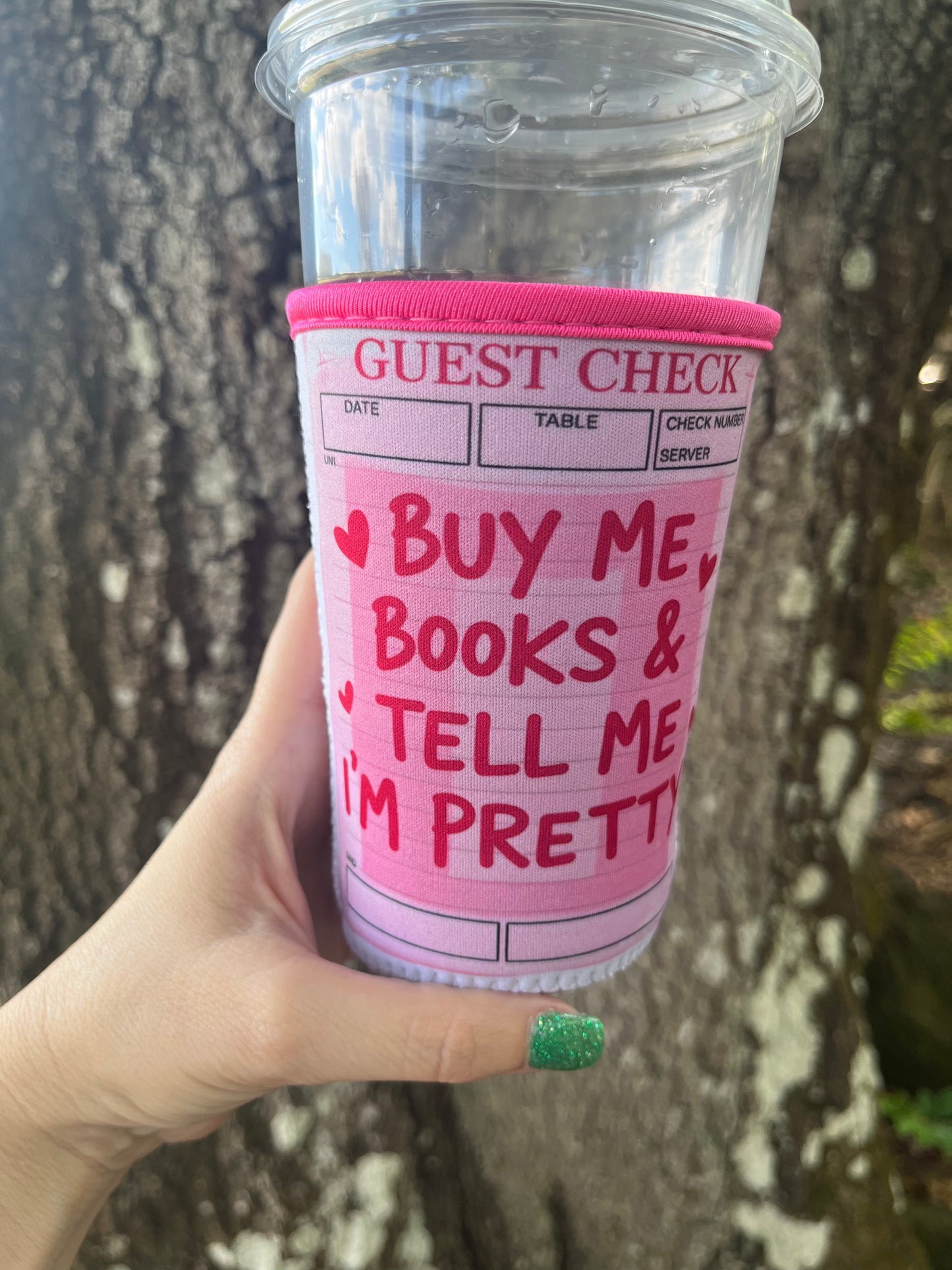 Iced coffee cup sleeve koozie