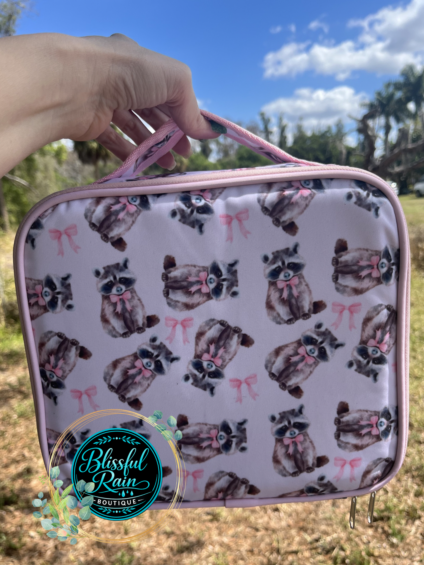 Raccoon & Bows Makeup Case