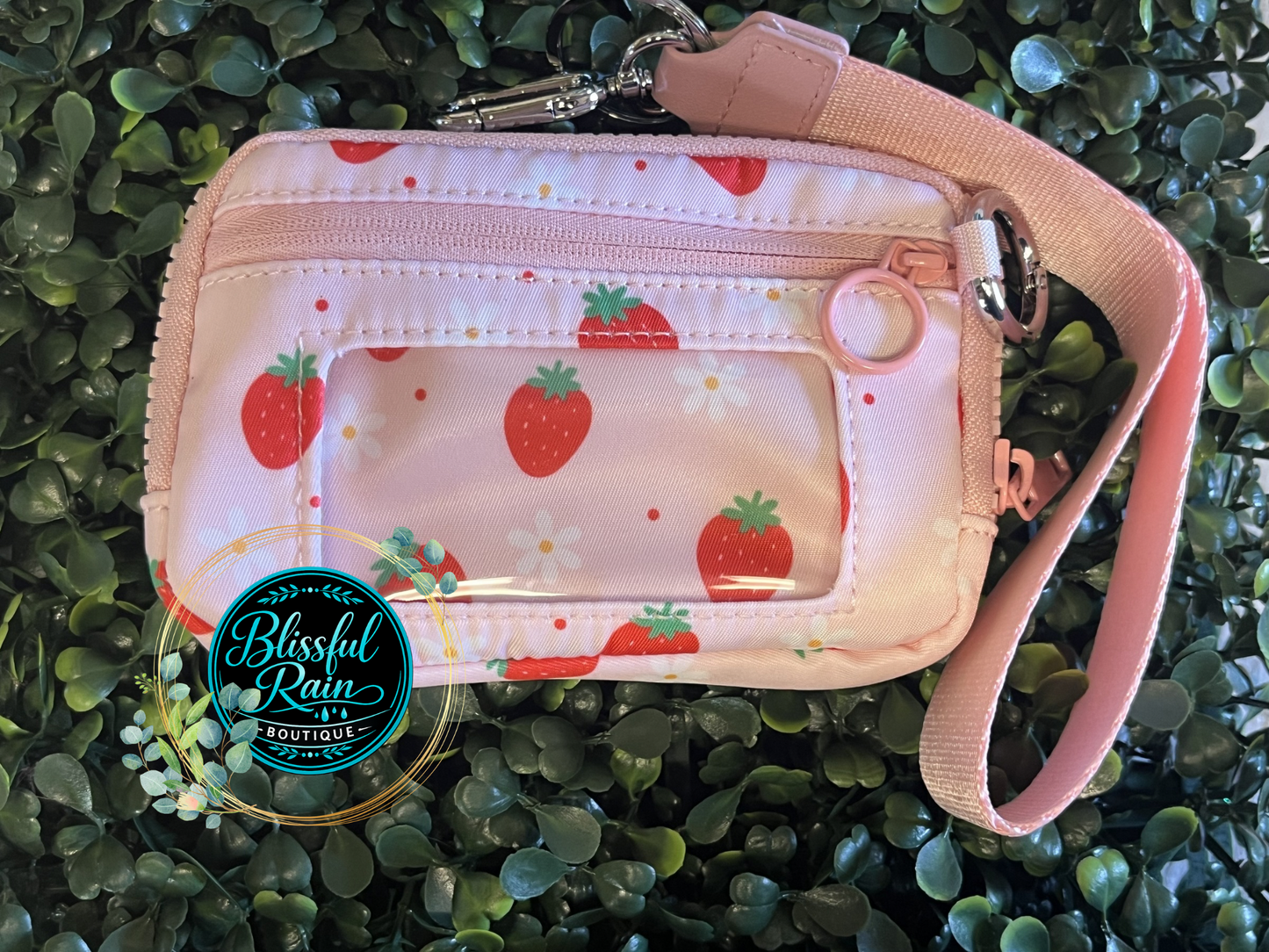 Strawberries & Flowers Wristlet/Wallet