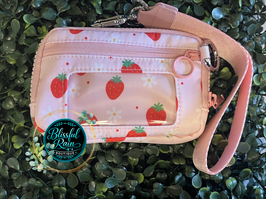 Strawberries & Flowers Wristlet/Wallet