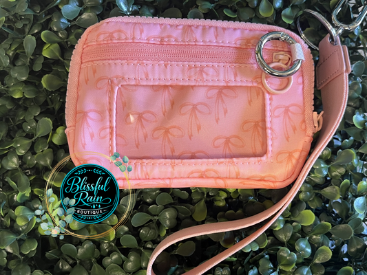 Pink on Pink Bows Wristlet/Wallet
