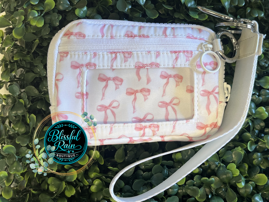Pink Bows Wristlet/Wallet
